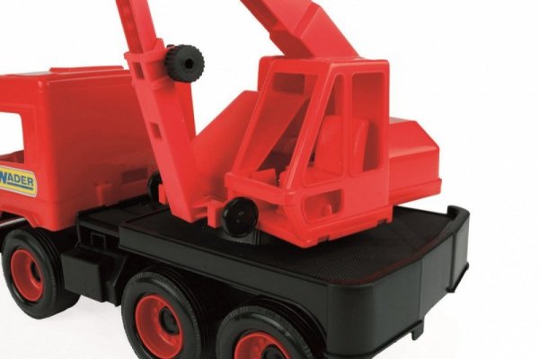 Wader Dźwig czerwony 38 cm Middle Truck w kartonie