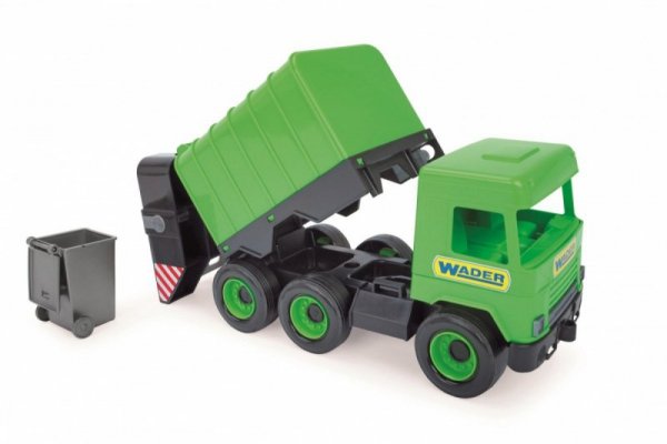 Wader Śmieciarka zielona Middle Truck w kartonie