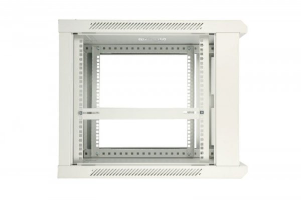 Extralink Szafka wisząca rack 9U 600x450 szara metalowe drzwi