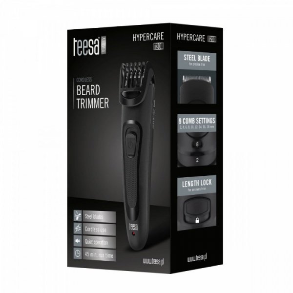 TEESA Trymer do ciała HYPERCARE T200 czarny
