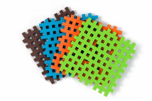 Marioinex Klocki konstrukcyjne Mini Wafle Mini Podstawa 4 Sztuki