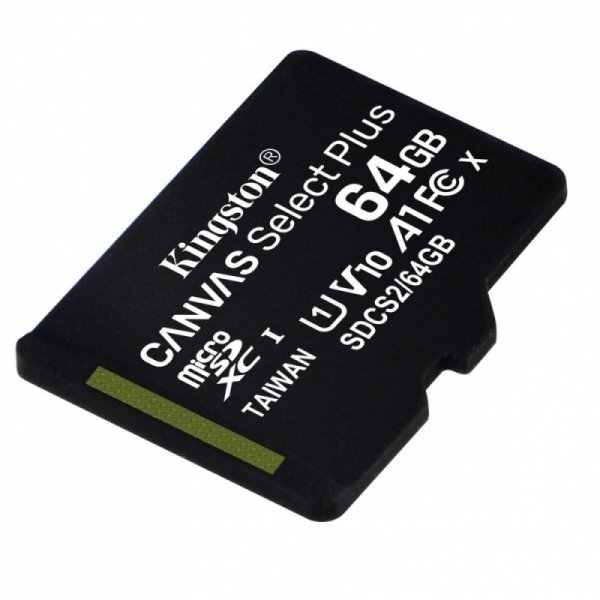 Kingston Karta pamięci microSD  64GB Canvas Select Plus 100MB/s