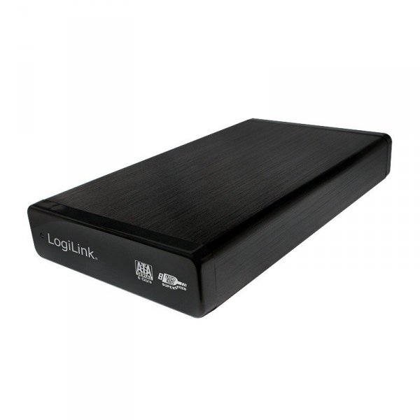 LogiLink Zewnętrzna obudowa HDD 3.5 cala, SATA, USB3.0, Czarna Aluminiowa