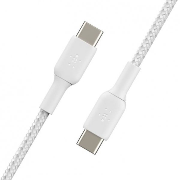 Belkin Kabel Braided USB-C USB-C 1m biały