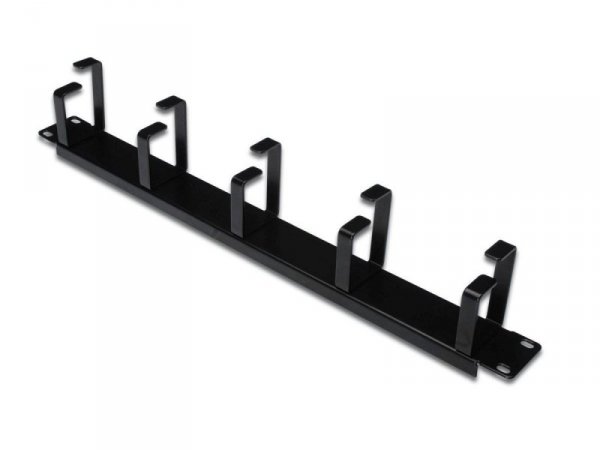 Digitus Organizer kablowy poziomy typu RING 19&quot; 1U 40x483x60mm czarny