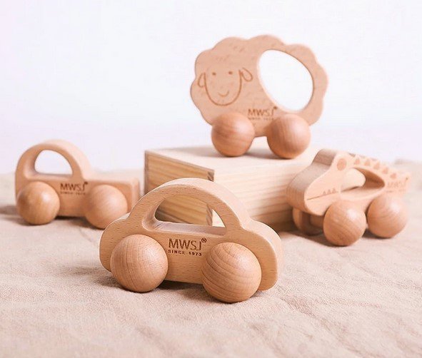 iWood Drewniany samochodzik do chwytania Auto