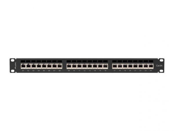 Lanberg Patchpanel 24 port 1U KAT6A EK. PPSA-1024-B Czarny
