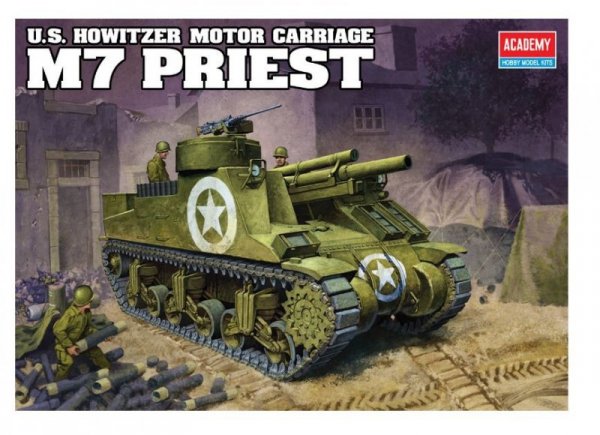 Academy Model do sklejania  M7 105mm SPG Priest