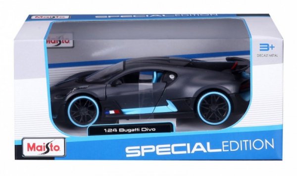 Maisto Bugatti Divo 1/24 Szaro-niebieski