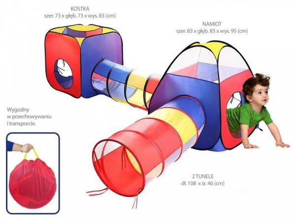 Madej Namiot 4 elementy Kostka - tunel - iglo 270x210x95