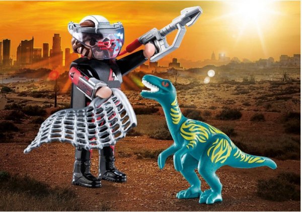 Playmobil Figurki Duo Pack 70693 Polowanie na Welociraptora