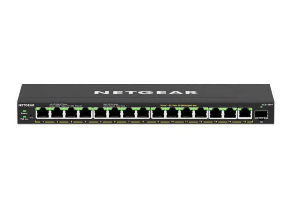 Netgear Przełącznik GS316EPP Switch unmanaged 16xGE PoE+