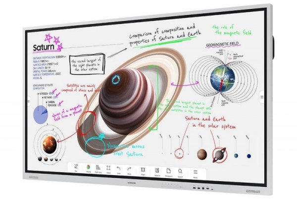 Samsung Monitor profesjonalny WM75B Flip PRO 75 cali Dotykowy 16h/7 350(cd/m2) 3840 x 2160 (UHD) Flip App WiFi/BT 3 lata On-Site