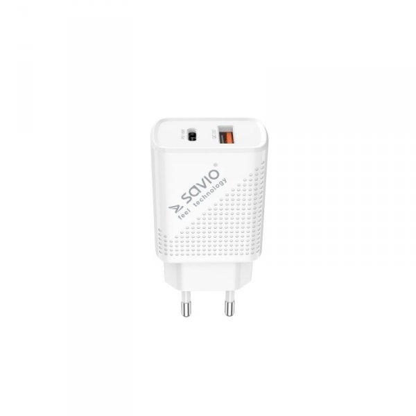 Savio Ładowarka sieciowa USB Quick Charge Power Delivery 3.0 18W +1m kabel USB typ C, LA-05 C