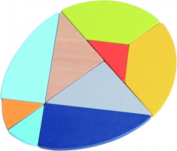 iWood Gra układanka Jajko tangram w puszce