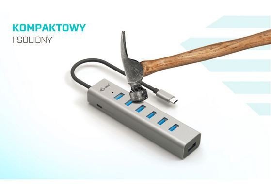 i-tec Hub USB-C Charging Metal HUB 7 Port