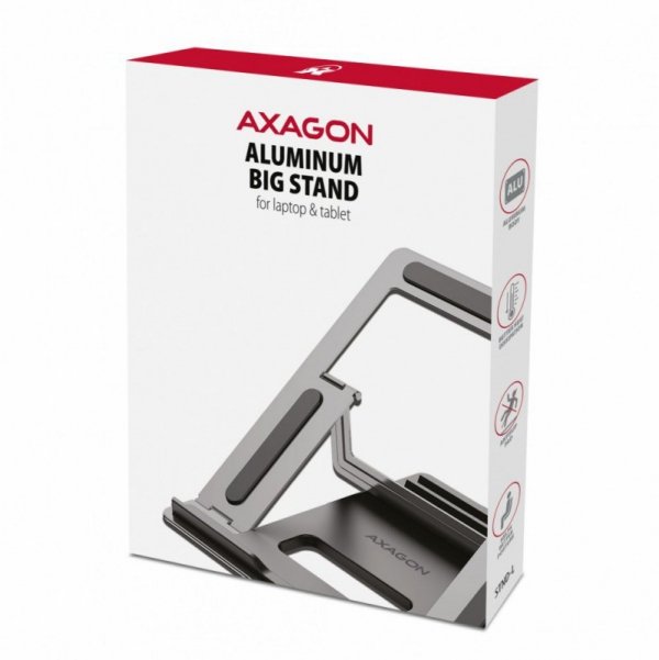 AXAGON STND-L Podstawa do laptopów aluminiowa 10-16&quot;, 4 regulowane kąty nachylenia