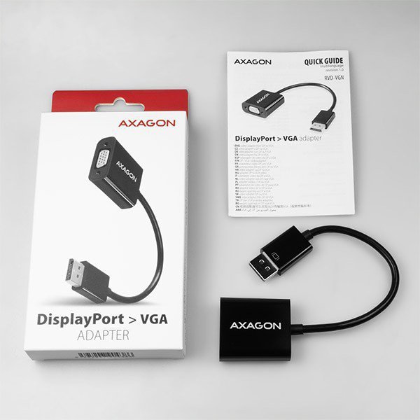 AXAGON RVD-VGN Adapter DisplayPort -&gt; VGA FullHD 1920x1200