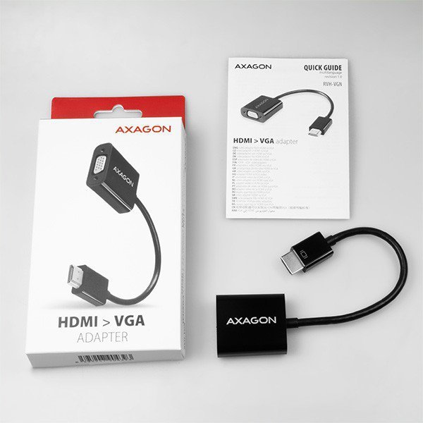 AXAGON RVH-VGN Adapter HDMI -&gt; VGA FULLHD 1920*1200
