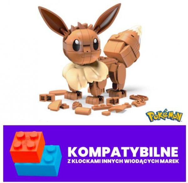 Mega Bloks Klocki Średni Pokemon  Eevee
