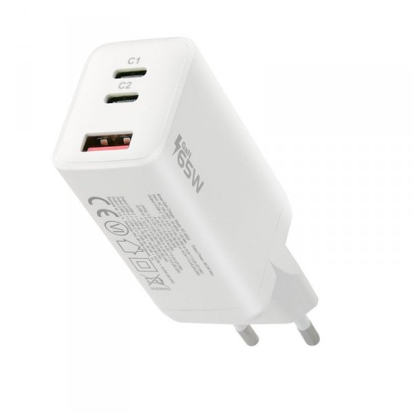 everActive Ładowarka USB/USB-C QC4+ 65W technologia GaN Biała