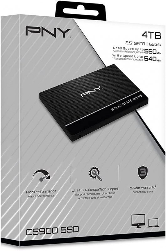 PNY Dysk SSD 4TB 2,5 SATA3 SSD7CS900-4TB-RB