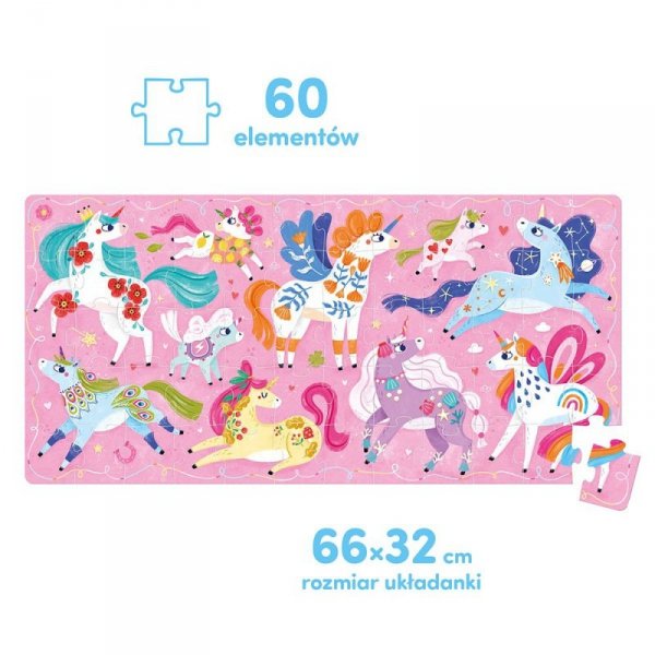 CzuCzu Puzzle 60 elementów Ach Jednorożce