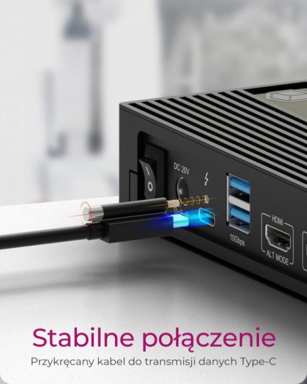 IcyBox Stacja dokująca IB-DK2246-C 11in1,HDMI,DP,LAN,TYPE-C