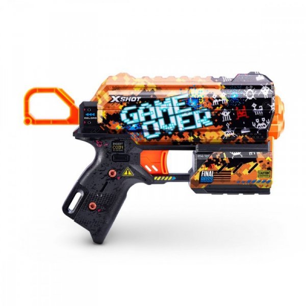 ZURU X-Shot Wyrzutnia wzór E SKINS-FLUX (8 Strzałek)