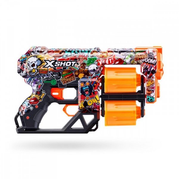 ZURU X-Shot Wyrzutnia wzór H SKINS-DREAD (12 Strzałek)