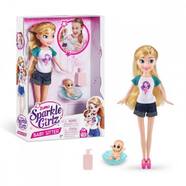 ZURU Sparkle Girlz Lalka Zestaw Opiekunka do dzieci
