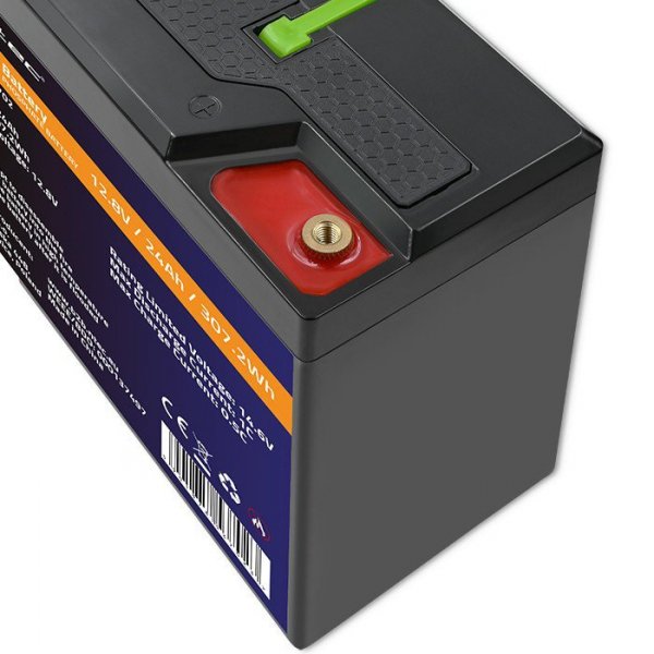 Qoltec Akumulator LiFePO4 Litowo-Żelazowo-Fosforanowy | 12.8V | 24Ah |  307.2Wh | BMS