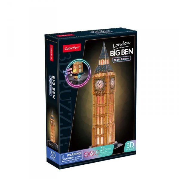Cubic Fun Puzzle 3D Big Ben (wersja nocna)
