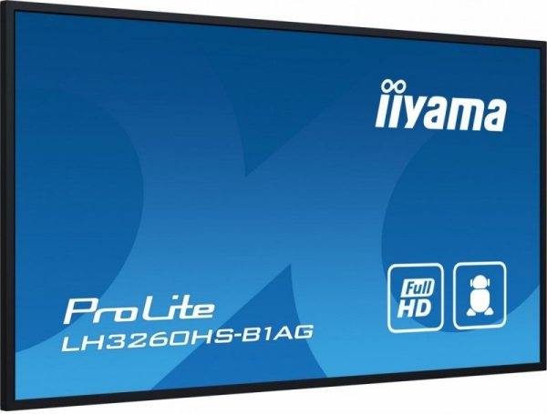 IIYAMA Monitor wielkoformatowy 31.5 cala LH3260HS-B1AG matowy 24h/7  500(cd/m2) VA 1920 x 1080 FHD Android.11 Wifi CMS(iiSignage