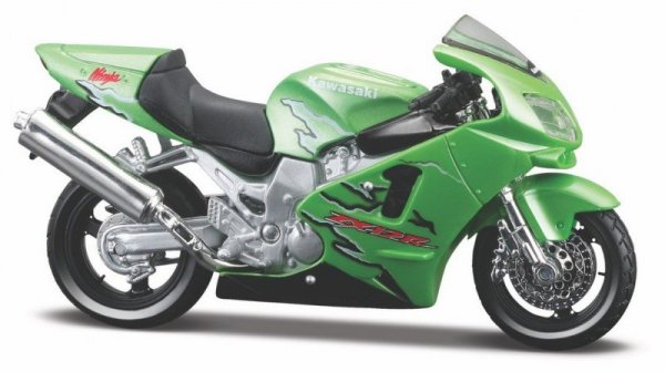 Maisto Model metalowy Motocykl Kawasaki Ninja ZR-12R 1/18 z podstawką
