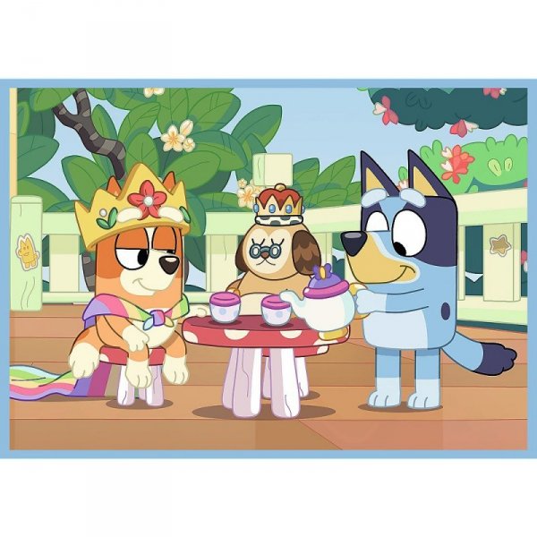 Trefl Puzzle 4w1 Bluey i świat