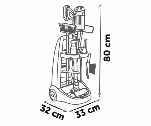 Smoby Wózek do sprzątania z odkurzaczem