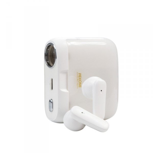 WEKOME Słuchawki bezprzewodowe  S28 Pop Digital Series - Bluetooth V5.3 TWS z etui ładującym z funkcją projektora Białe
