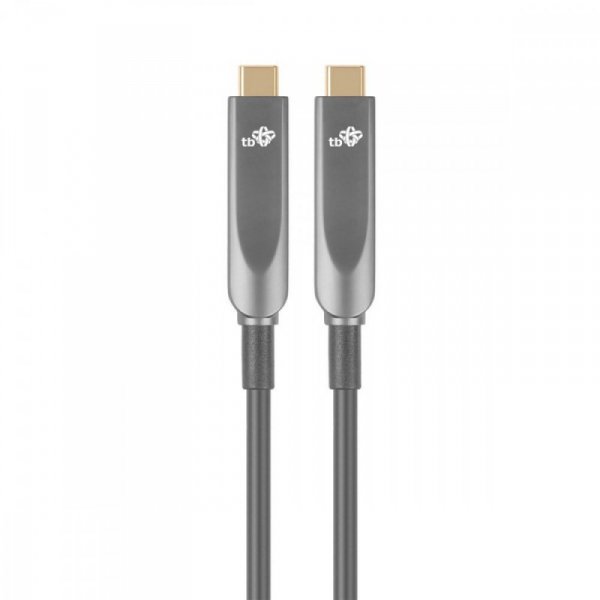 TB Kabel video USB C-C optyczny 4K hybryda 5m