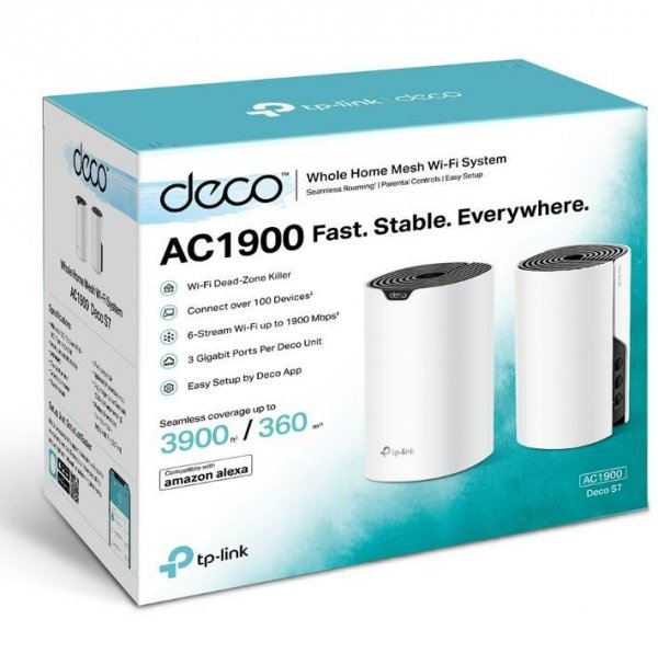TP-LINK System WiFi Deco S7(2-pak)  AC1900