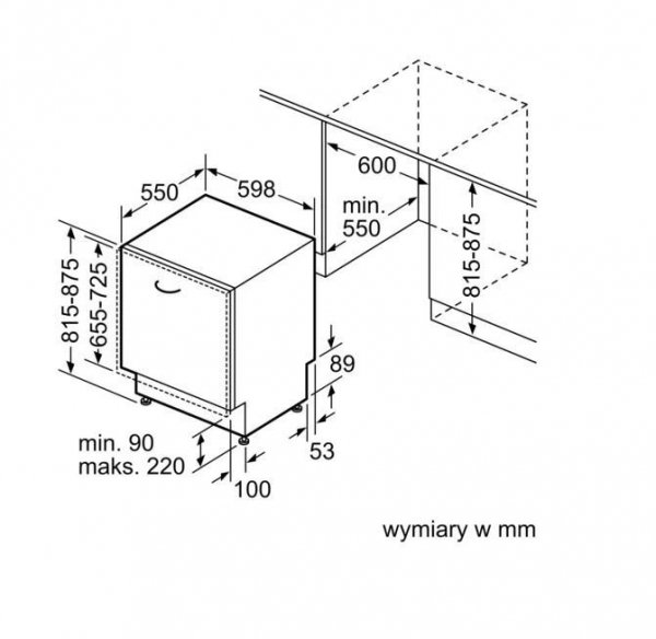 Siemens Zmywarka SN65YX00CE
