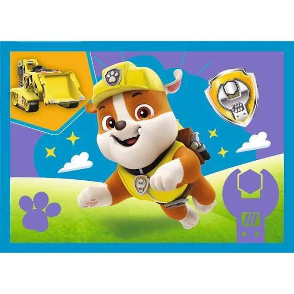 Trefl Puzzle 4w1 Biegnące pieski Psi Patrol (Paw Patrol)
