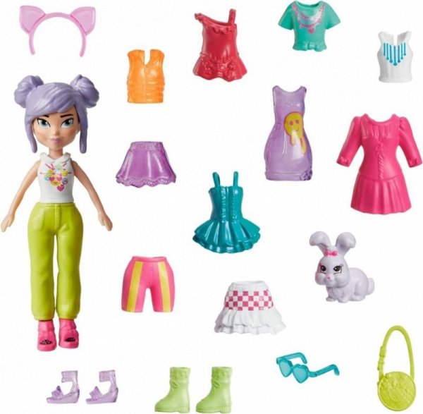 Mattel Figurka Polly Pocket Zestaw Modowy przebieranki HKV94