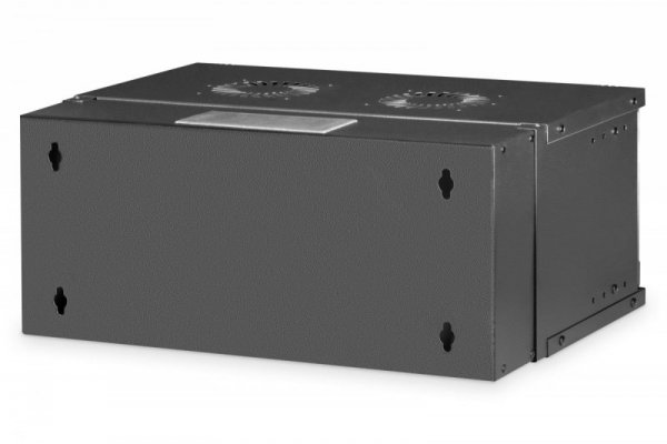 Digitus Szafa sieciowa wisząca 19&quot; 4U, SOHO PRO 240 x 540 x 400 mm, nośność 60kg, drzwi szyba, niezłożona, Czarna