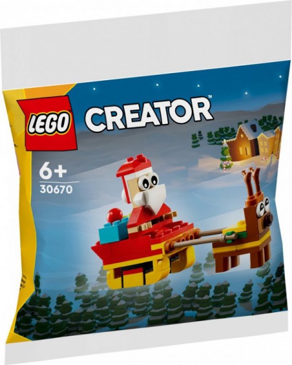 LEGO Klocki Creator 30670 Przejażdżka saniami Świętego Mikołaja