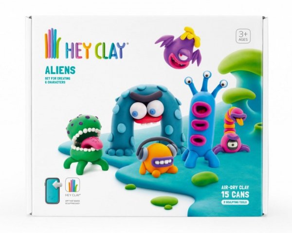 Tm Toys Masa plastyczna Hey Clay Zestaw Obcy