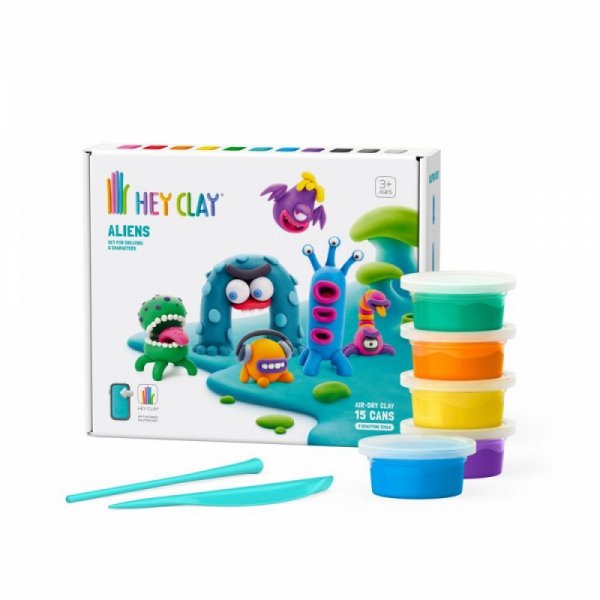 Tm Toys Masa plastyczna Hey Clay Zestaw Obcy