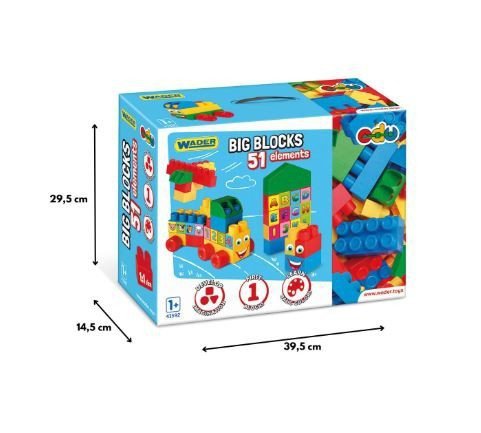 Wader Klocki 51 elementów Big Blocks