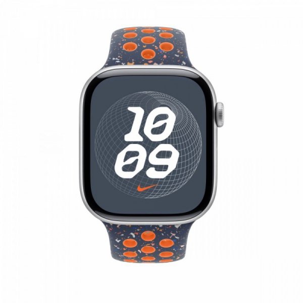 Apple Pasek sportowy Nike w kolorze błękitnego płomienia do koperty 46 mm - rozmiar S/M