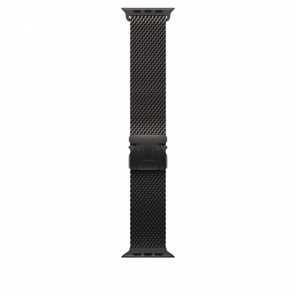 Apple Bransoleta mediolańska z tytanu w kolorze czarnym do koperty 49 mm - rozmiar S